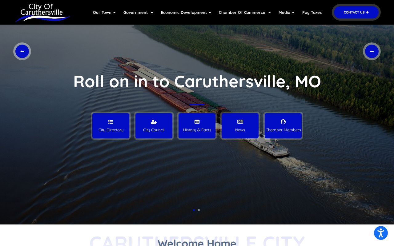 Official Caruthersville city government context